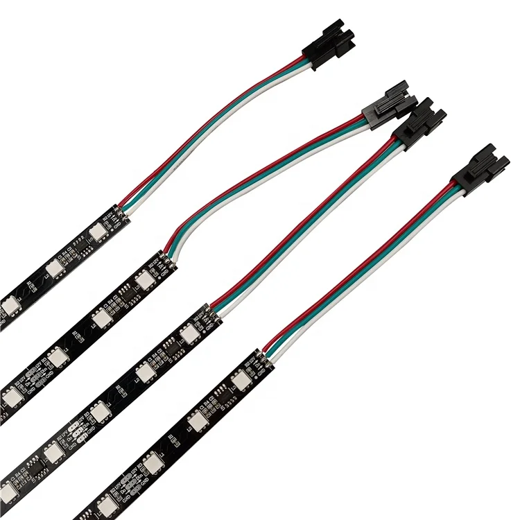 Алюминиевый черный PCB RGB IC светодиодные полосы Пиксель DMX 512 света