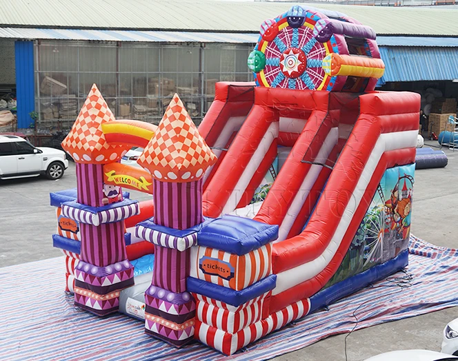 Commercial slide ferris wheel big event party size inflatable jumper with dry used commercial for