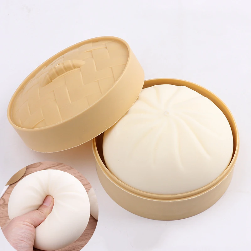 Jumbo Squishy Fidget Anti-Stress Chinese Traditional Steamed Stuffed Bun  Sensory Ball Squeeze Toy
