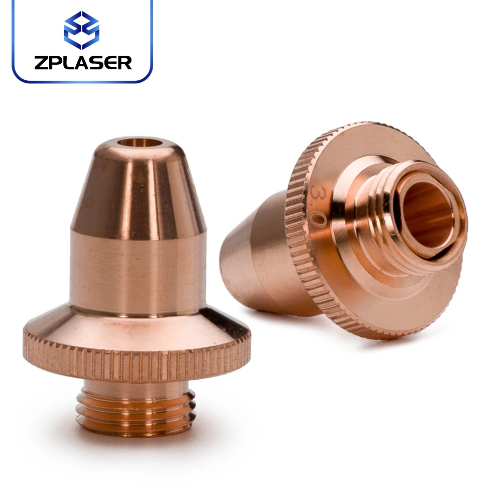 [High-quality] ZPLASER Optical Fiber laser equipment parts red copper M8 Bullet 3D laser cutting nozzle protective cover