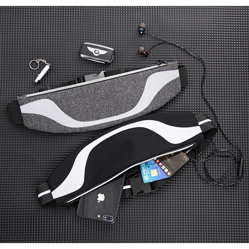 Fashion Sports Running Golf Belt Outdoor Travel Cycling Camping Fitness Ultra Thin Invisible Waterproof Key Anti Theft Waist Bag