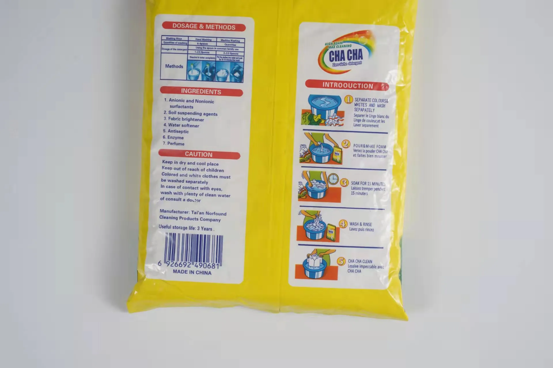26kg Europe Detergent Washing Powder Rich Foam Washing Detergent Laundry Powder To South Africa