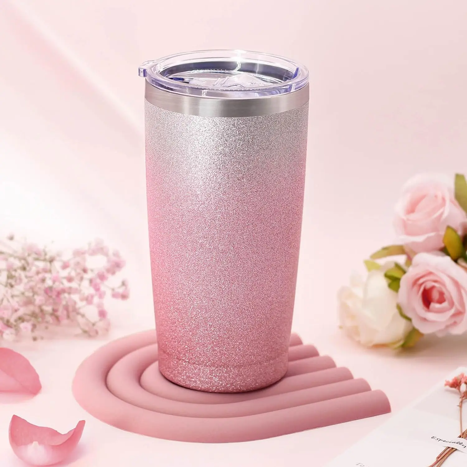 Valentine day new product in 2024 wholesale get well soon gifts box sets for women pink 20oz cup soap candle self care gift set