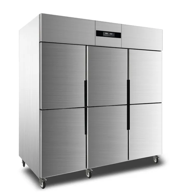 6 Door Direct-Cooling Commercial Refrigerators Upright Refrigerators and Freezers