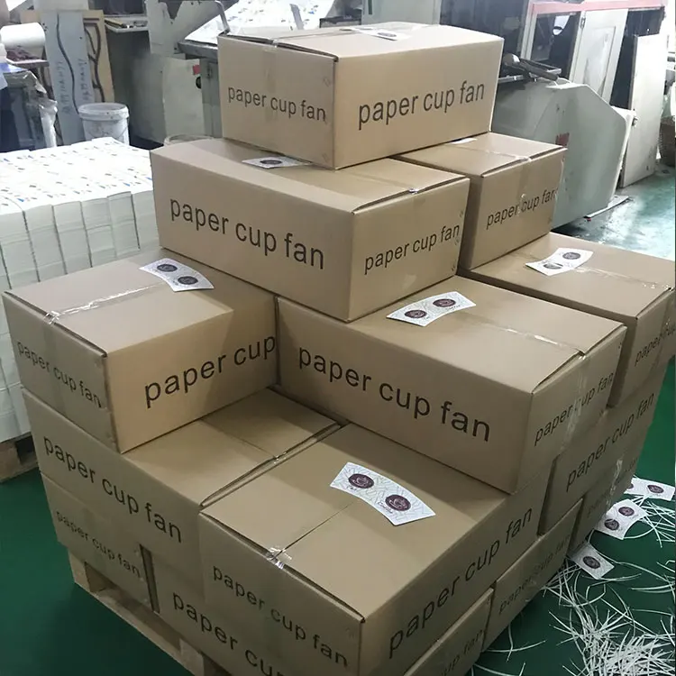 Paper Cup Raw Material Food Grade Flexo Printing PE Coated Paper Cup Fan