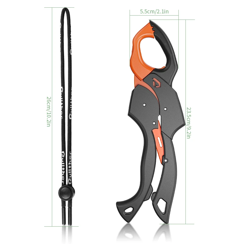 Saltwater fish gripper, catfish catcher, trout catcher, rust proof and anti-corrosion fish lip controller, fish control tool