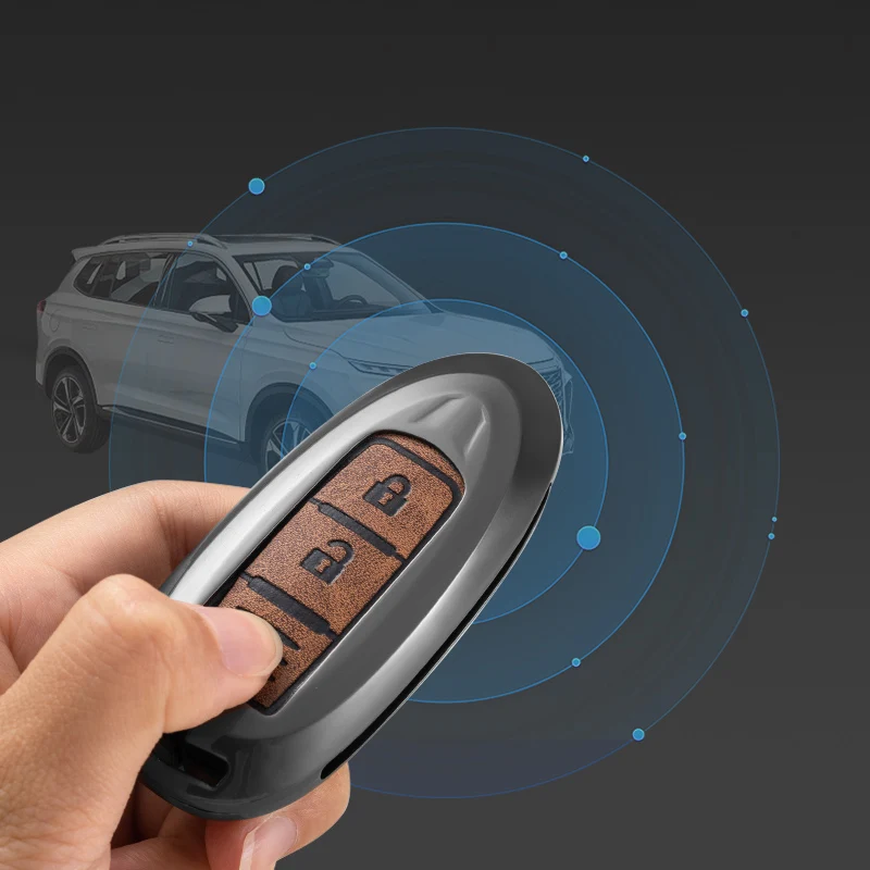 New Design Leather Car Accessories Interior Decoration Car Key Cover Case For Nissan Juke NAVARA NV350 Almera Sunny