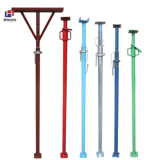 Горячеоцинкованная Строительная конструкция для строительных лесов регулируемый стальной реквизит металлические