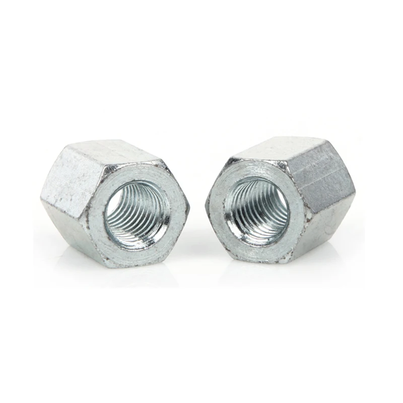 blue and white zinc plated  Hexagon Nuts with a Height of 1.5d DIN6330 Hexagon Nuts with a Height of 1.5d