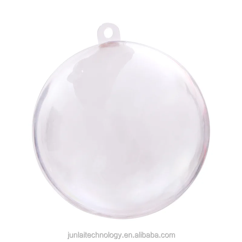Оптовая продажа Diy Простой пластиковый прозрачный Рождественский шар, пластиковый шар, Рождественские шары, украшения для рождественской елки