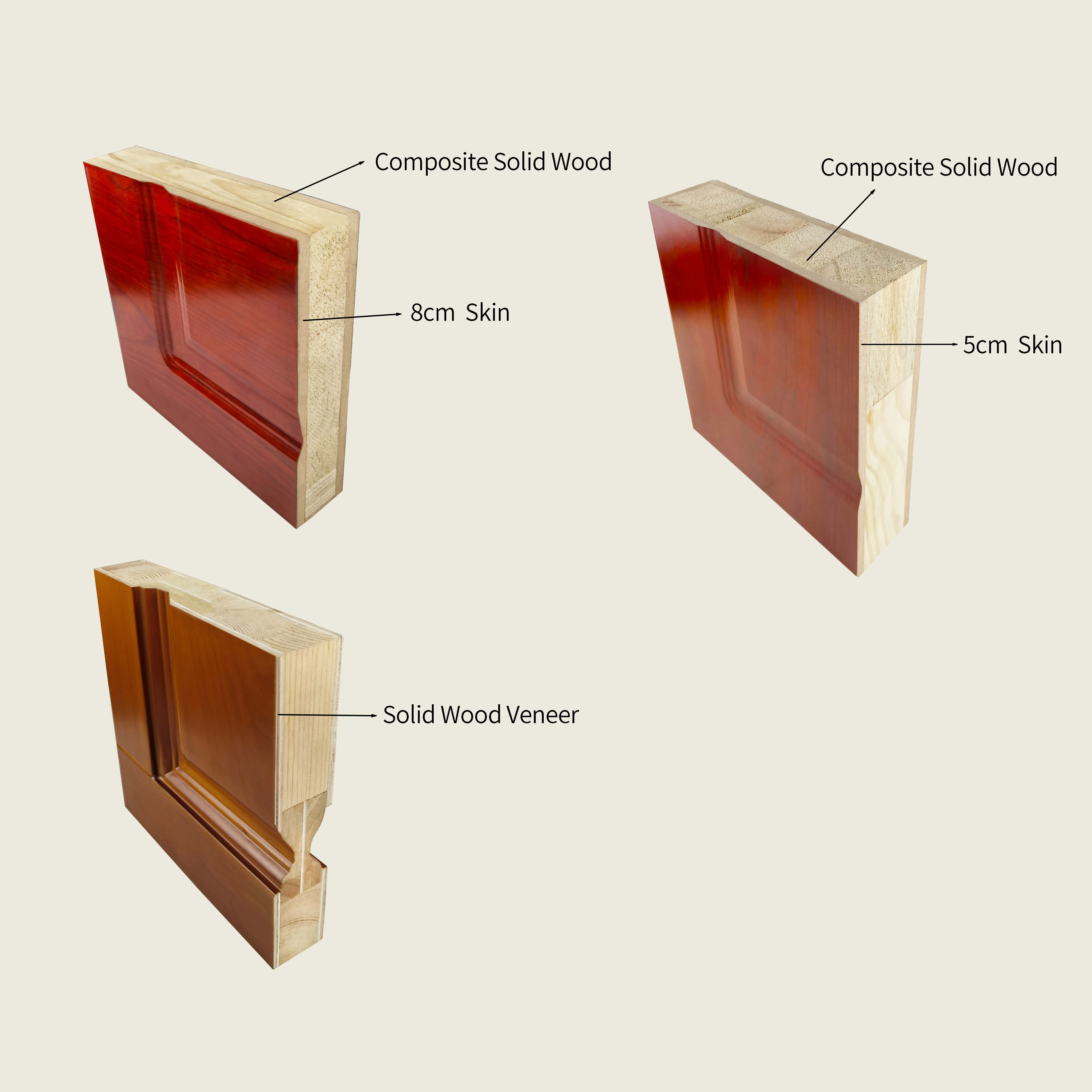 Hot selling Defias Main Door Designs Wood Front Door Design Interior Solid Wooden Doors