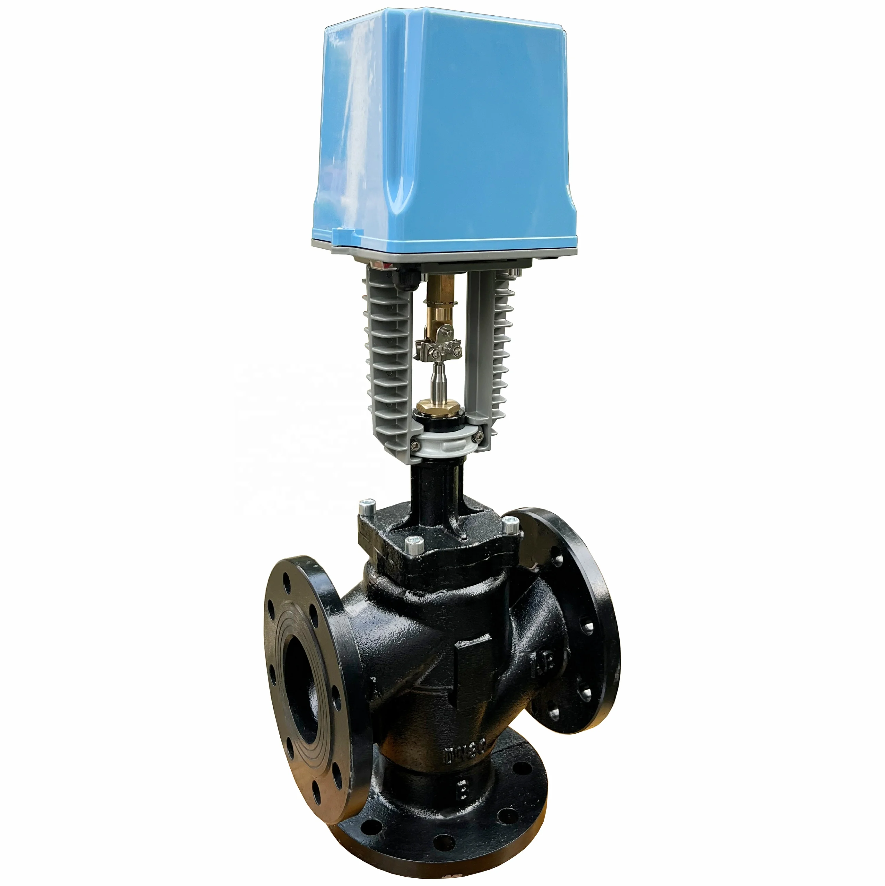 good quality DN40 to DN200 electric actuator control valve flange connection