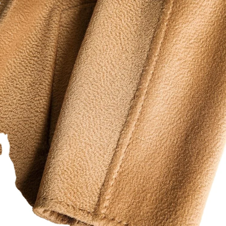 High Quality Merino Wool  100s Baby Lambswool Woolen Fabric Style Pattern Coats  Weight Material