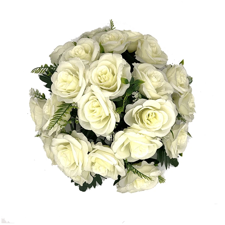 Latest Promotion Price White Rose Hydrangeas Flowers Artificial Home Decor From China