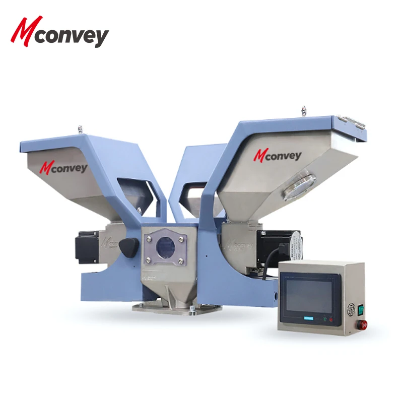 CE standard 304 stainless steel Automatic Plastic Color Masterbatch Mixing Machine Small Screw Gravimetric Doser