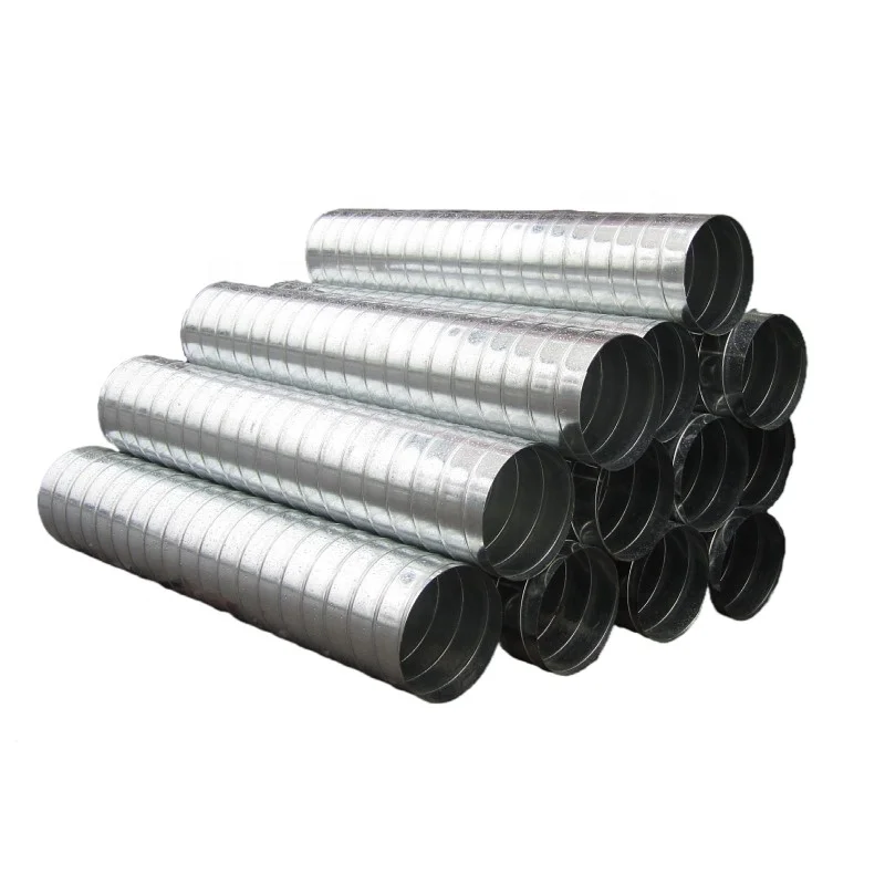 
Factory Direct Sale Custom Galvanizing Stainless Steel Carbon Steel Ventilation Spiral Duct 