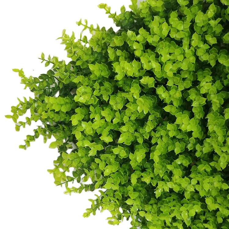 Anti-UV Plastic High Quality Vertical Artificial Hedge Boxwood Panels Green Plant