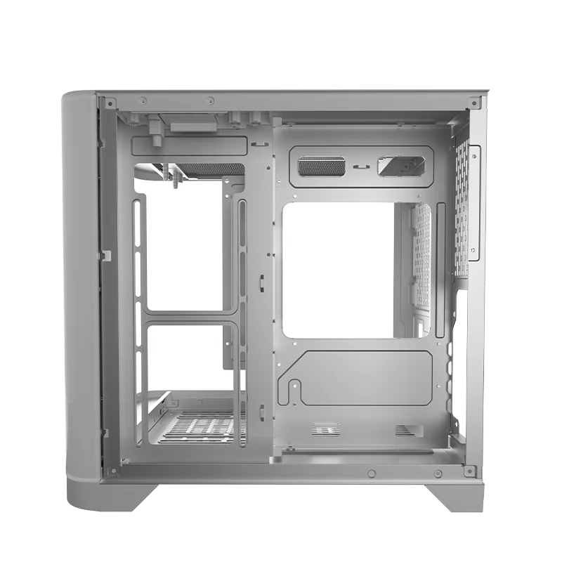 LY Factory Price OEM Curved Glass Full View PC Gamer Cabinet Support ARGB Fan ATX/MATX Cube PC Gamer Case