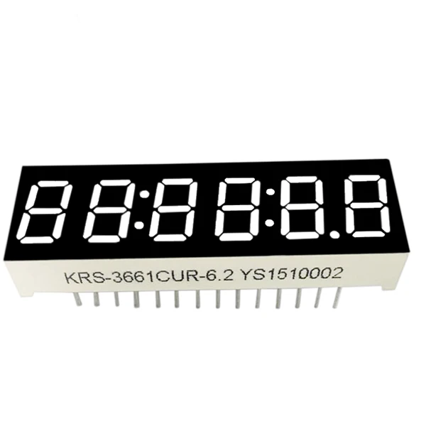 Красный цвет ТТП ДРК CC/CA 0 56 дюймов 6 цифровой светодиодный 7 в корпусе с двурядным расположением выходов для таймера