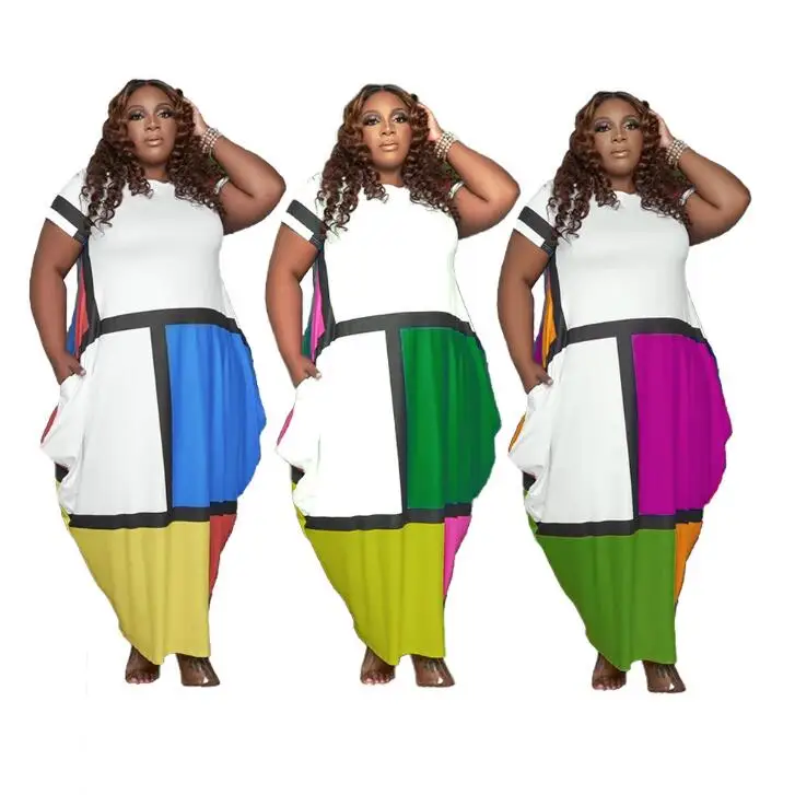 Fashion casual summer bodycon dress for fat woman tight wrap hip vest half plus size for Fat woman skirt