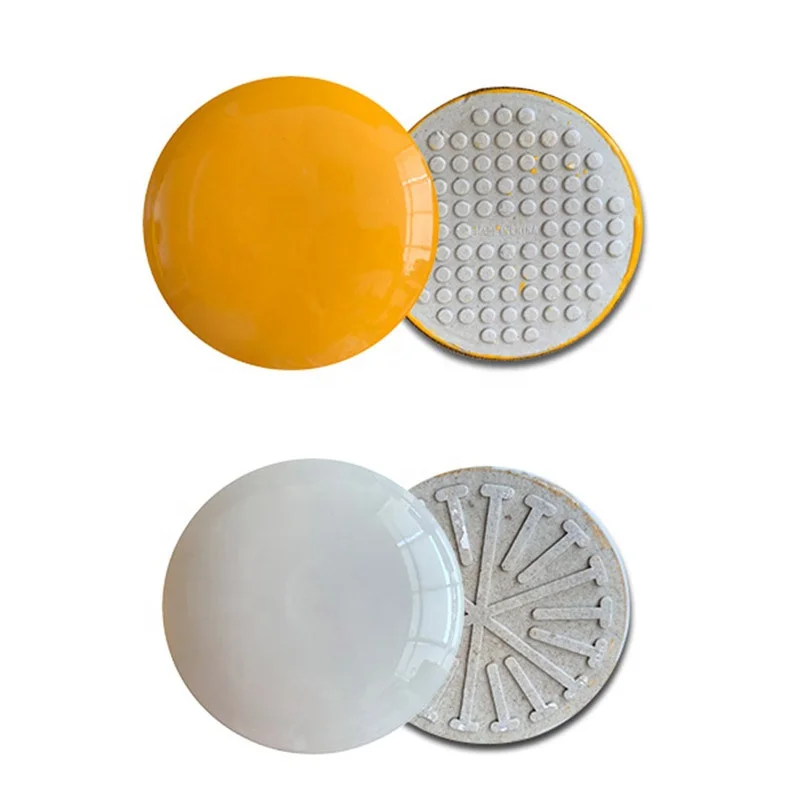 4 'круглая желтая белая красная керамическая дорожная шпилька кошачий глаз