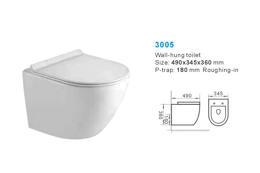 Toilet European Wall Hung Manufacturer Wall hanging middle east factory cheap wall hung toilet