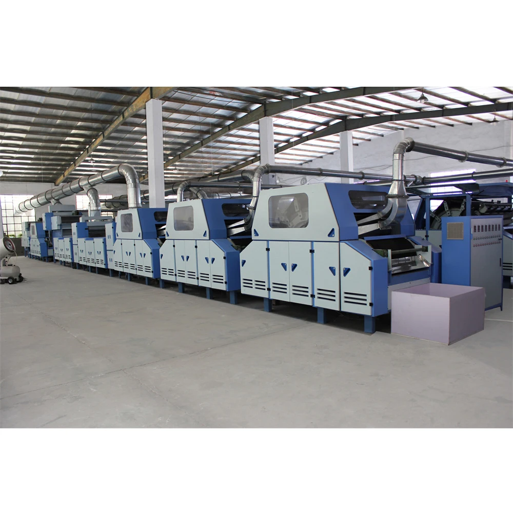 Fully Automatic Cashmere De-hairing Production Line Combined Carding Machine for Sheep Wool