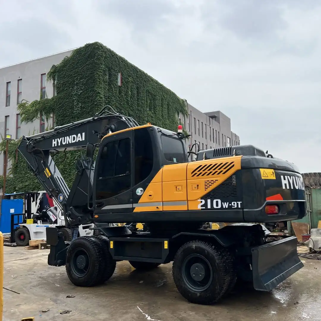 Hyundai wheel excavator 210W-7 150W 210W-9T secondhand machine cheap price for sale