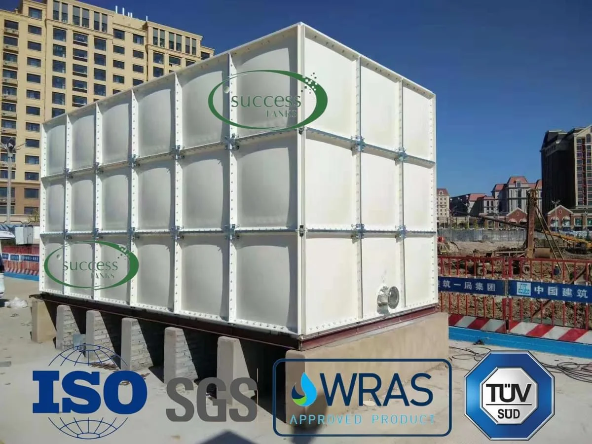 Factory Price Assembled FRP GRP Water Tank Insulation 50000 Liter Gallon Rectangular Reinforced Water Storage Tank Agriculture