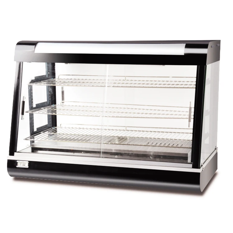 Professional Stainless Steel commercial electric glass food warmer display