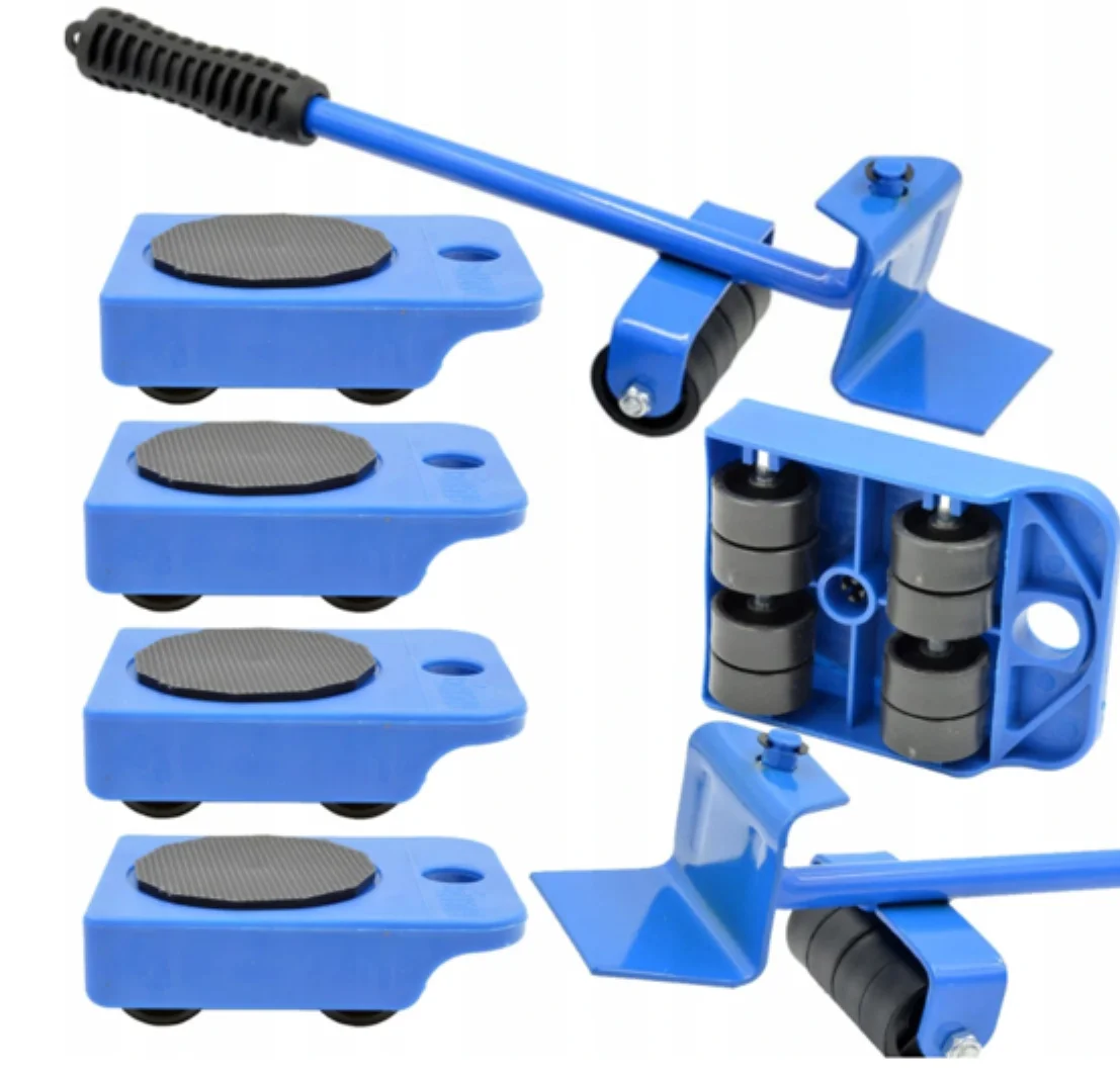 Transport Set Heavy Furniture Appliance Moving Wheel Bar Mover Sliders