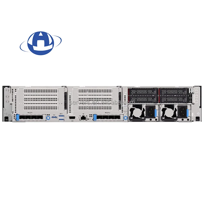 Оптовая продажа Thinksystem Sr660 V2 серебристая 4310 12 ядер 2 1 Г горячая замена Ecc Truddr4 оперативная память 2U стойка для Gpu-сервера