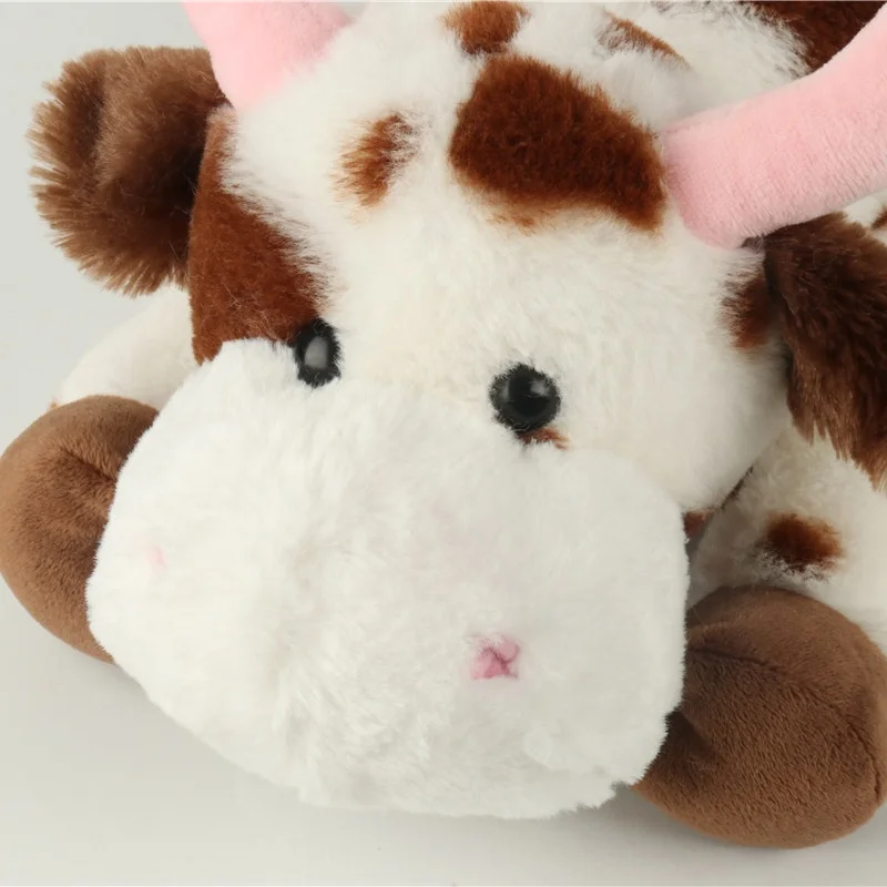 New Arrival Custom Cute Lovely Peluche Stuffed Farm Animal Cow Cattle Plush Toy Cow For Kids Gifts