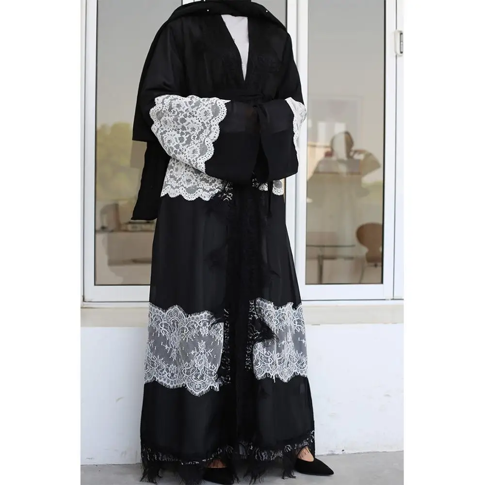 Latest styles wholesale muslim dresses black long sleeves turkish clothes online robe musulmane abaya