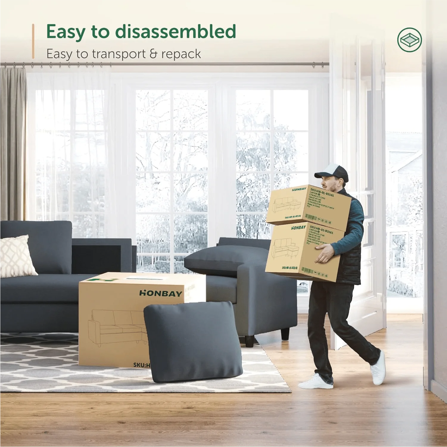 SANS Hot sales  Wayfair Convertible Sectional Sofa L Shaped Couch with Reversible Chaise for Small Space