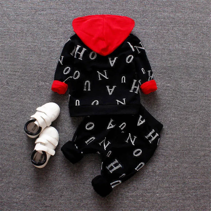 Spring Autumn Winter Baby Clothes Set Children Clothing Warm Suits Kids Baby Boys Jacket+pant 3PCS Child Training Boy Clothes