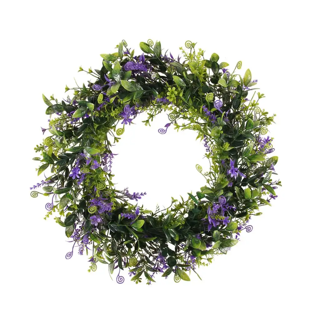 Wholesale greenery artificial boxwood wreath preserved plants wreaths for home decoration