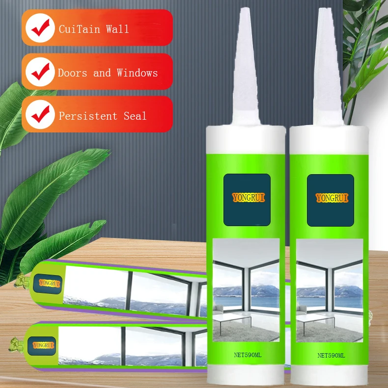Fast Quick Excellent Water Resistant Curtain Walling Neutral Silicone Adhesive Sealant