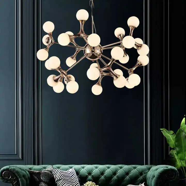 HUAYI Contemporary Dining Living Room Hotel 60w 120w Nordic Modern Ceiling Hanging LED Pendant Light Chandelier