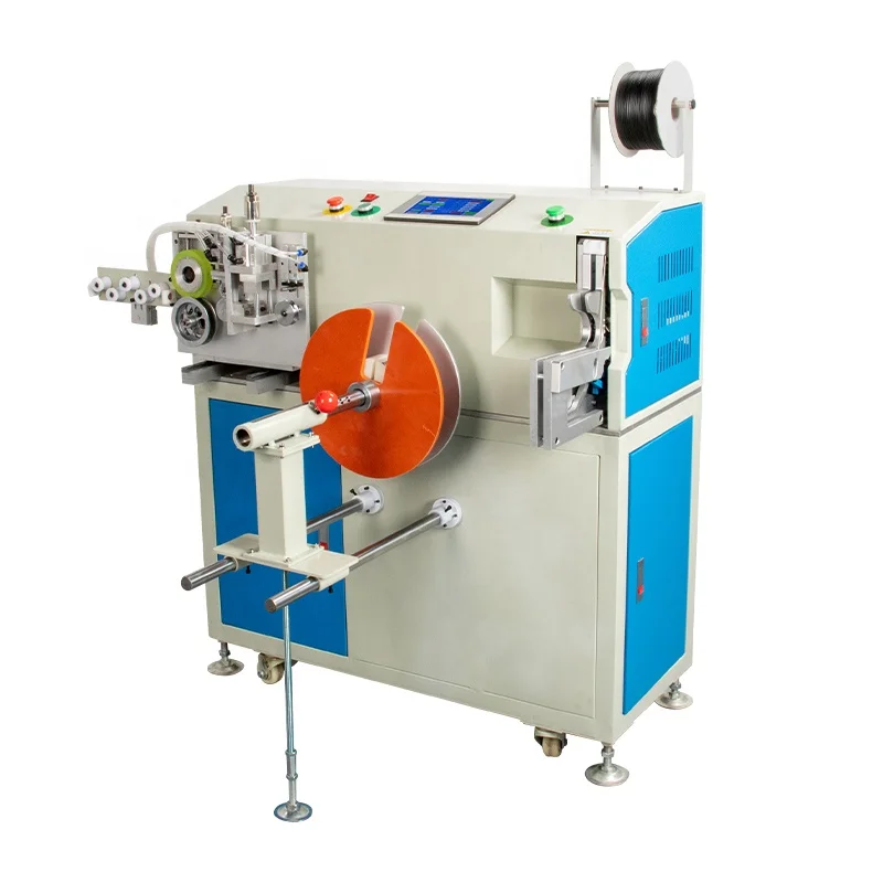 EW-20S-3 electric wire coil winding length counting cable cutting and tying machine wire re-winder 1-20mm