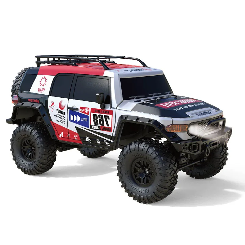 1:10 2 4G 4X4 Радиоуправляемый внедорожник с подсветкой для скалолазания и ралли IP X4 15 км/ч