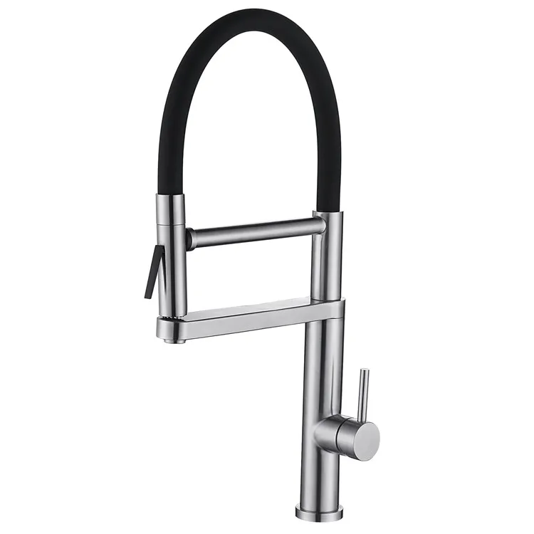 Contemporary Style High Quality SUS304 Stainless Steel Pull Down 3 Way Health Water Filter Kitchen Sink Faucet