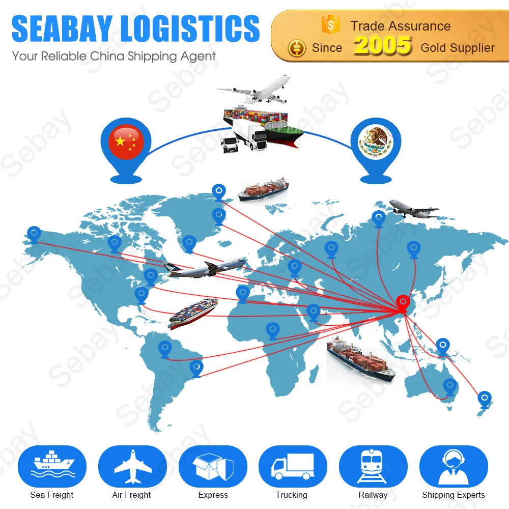 Международный судоходный агент, морские авиаперевозки грузов из Китая в Мексику, манзанильо Гвадалахара Альварадо