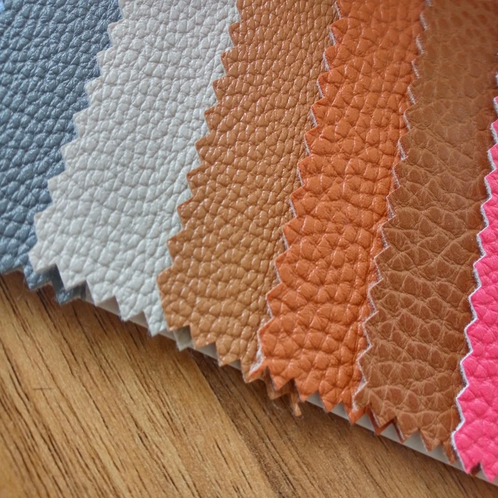 Customized colorful soft pvc artificial leather coated