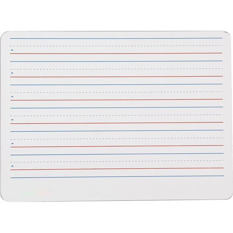 Factory Wholesale Custom Whiteboard Bulletin Boards 9x12 Double Sided Red Blue Ruled Lapboards Classroom Dry Message Board