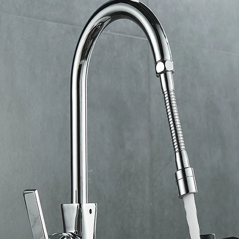 Universal Filter Nozzle Splash Proof Kitchen Flower Water Saver Nozzle Extended Full Copper Long Foam Faucet