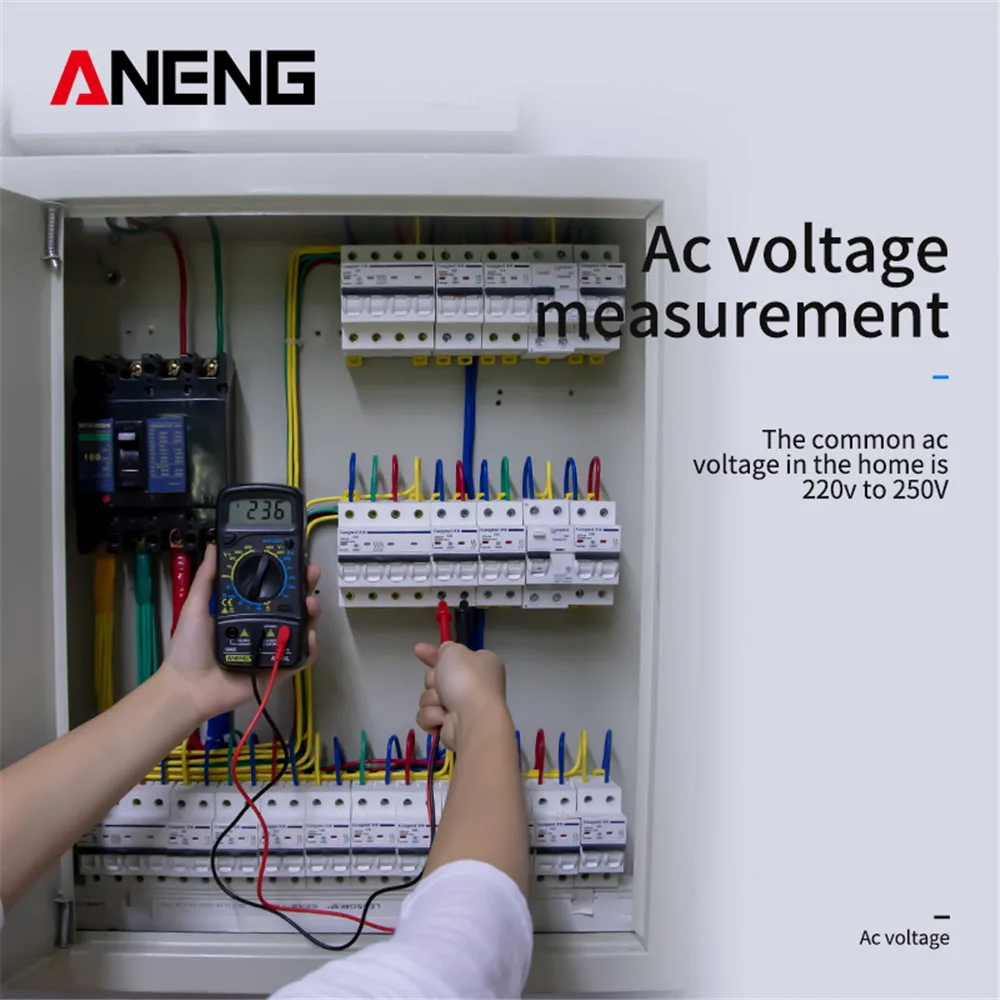  ANENG AN830L портативный цифровой мультиметр ЖК дисплей подсветка переменного тока/постоянного тока Амперметр Вольтметр напряжения метр тестер Multimetro
