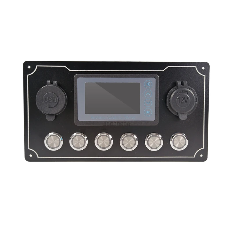 RV Caravan Motorhome  accessories circular control panel central control aluminum alloy