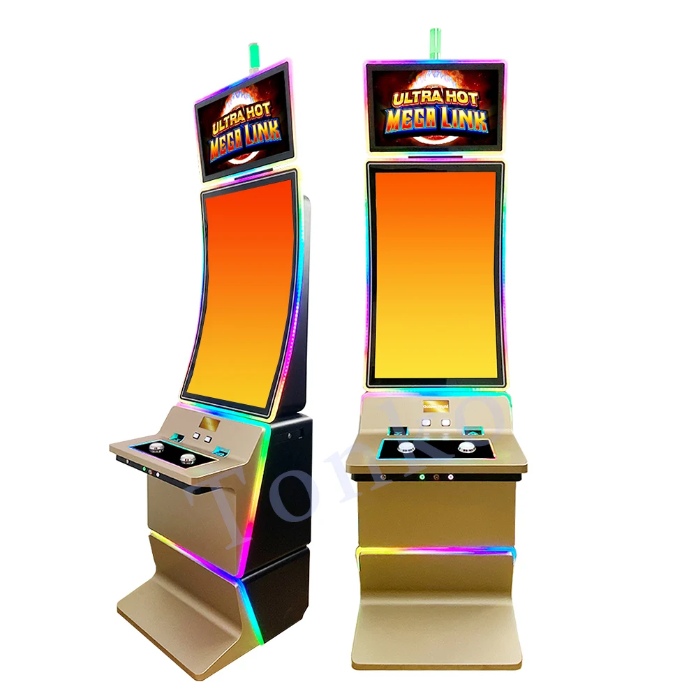Skill Game Machine 43 inch Curved Touch Monitor Electronic Gaming Equipment Metal Arcade Cabinet