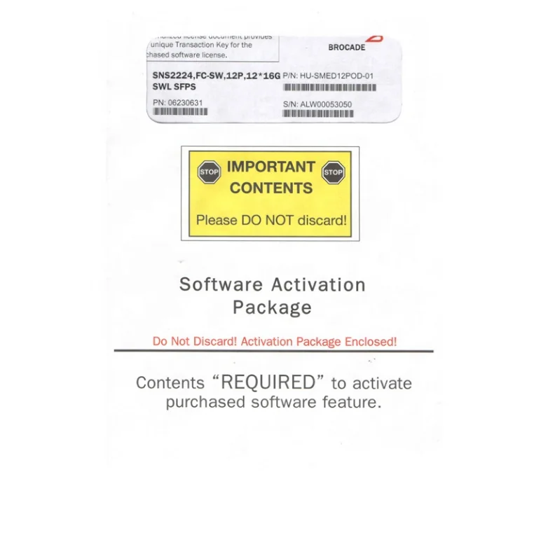 Упаковка для активации программного обеспечения BR-SMED12POD-01 12 портов парчовых 6505 небольших/средних переключателей